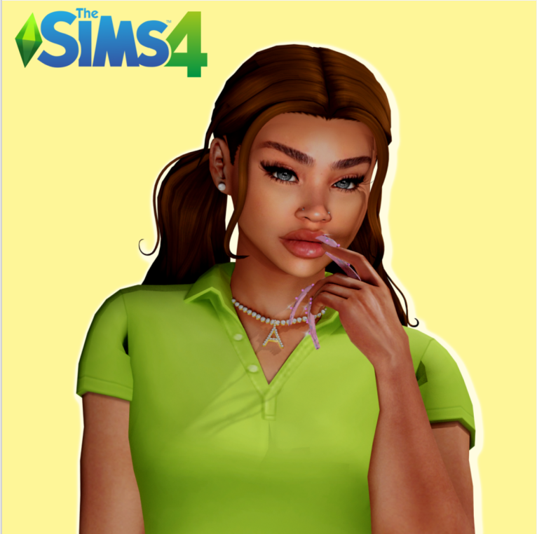 the sims 4 green top