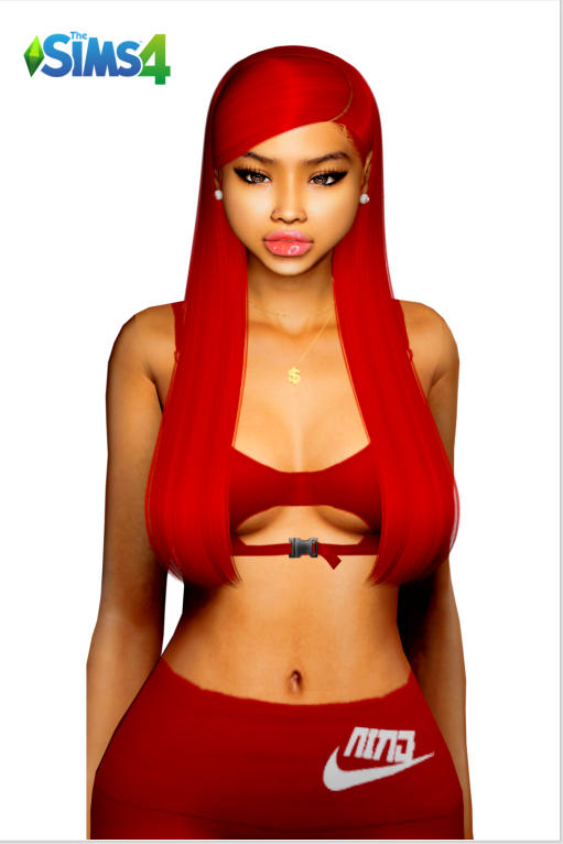 the sims 4 red hair 
