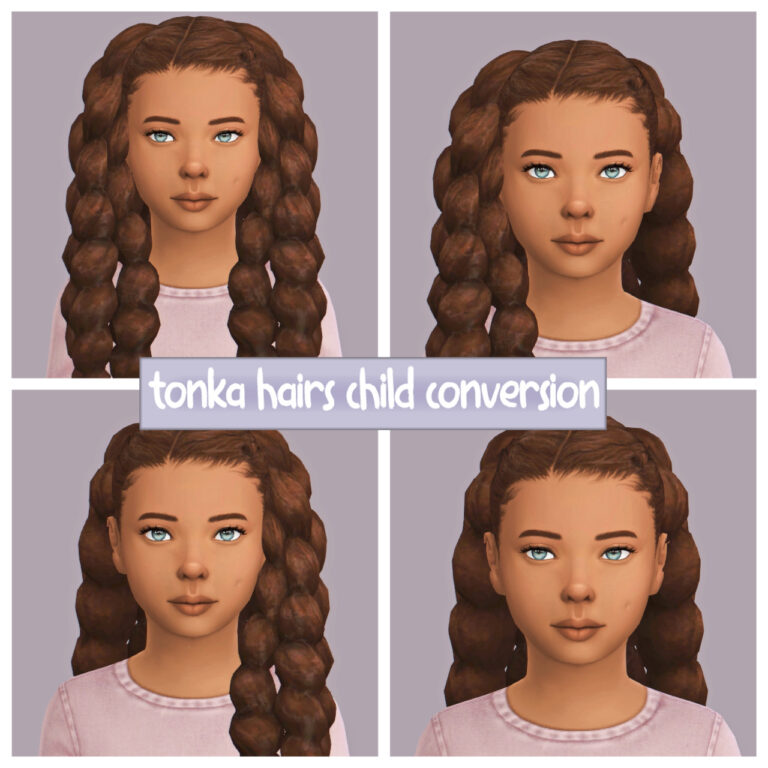 Sims 4 tonka hairs child