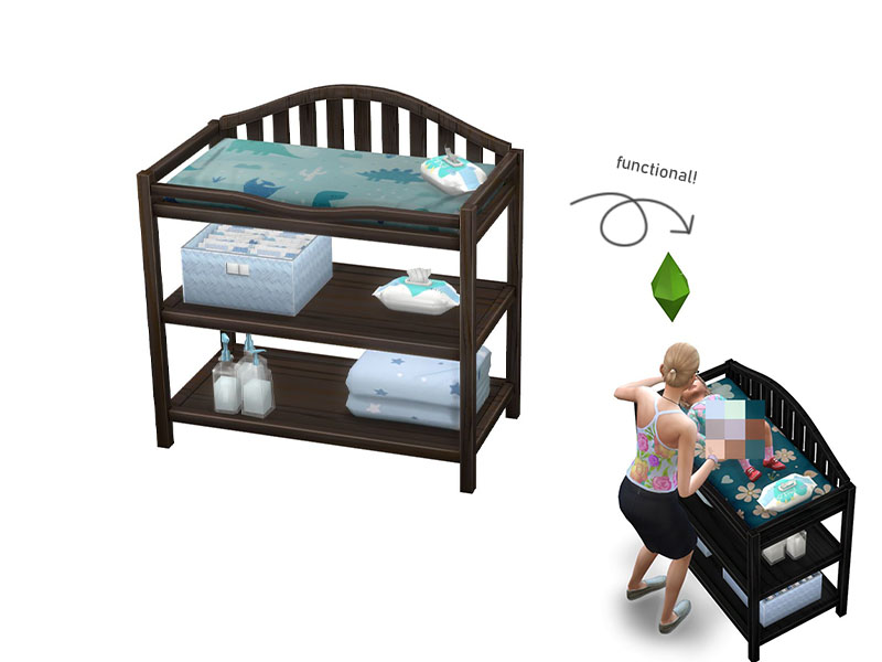 functional toddler changing table