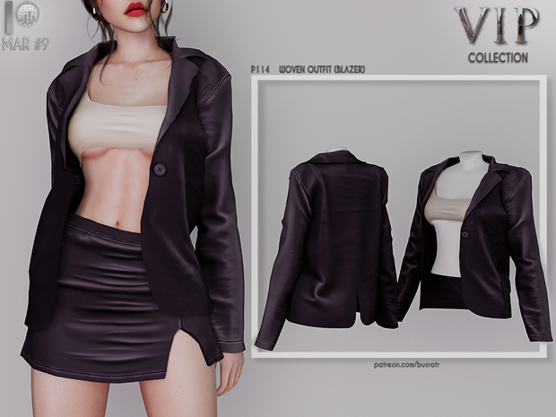WOVEN OUTFIT SIMS 4 CC