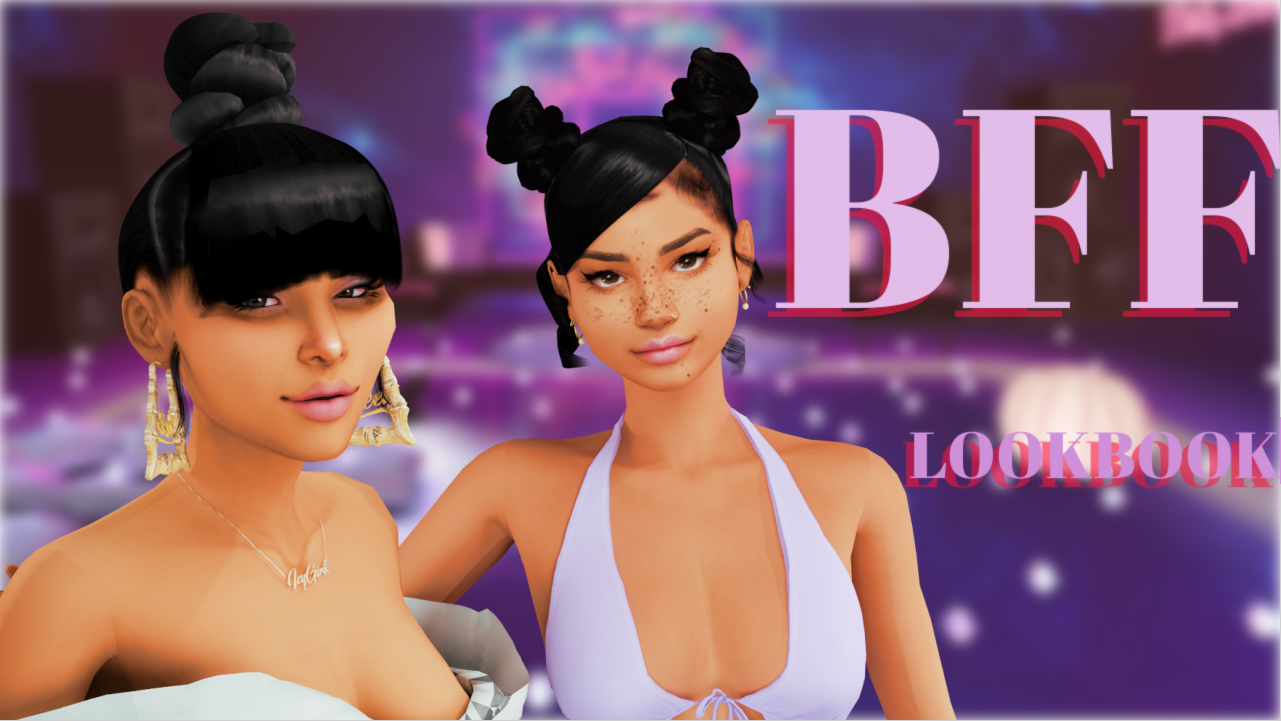 BFF LOOKBOOK | Sims 4 Create A Sim + FULL CC LIST