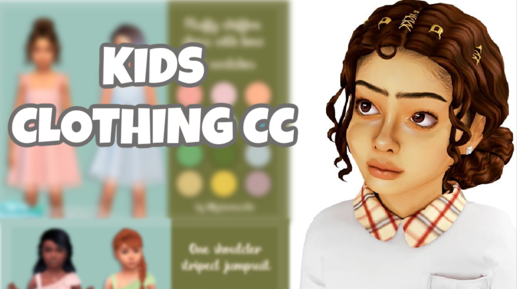 Sims 4 kids with the best CC