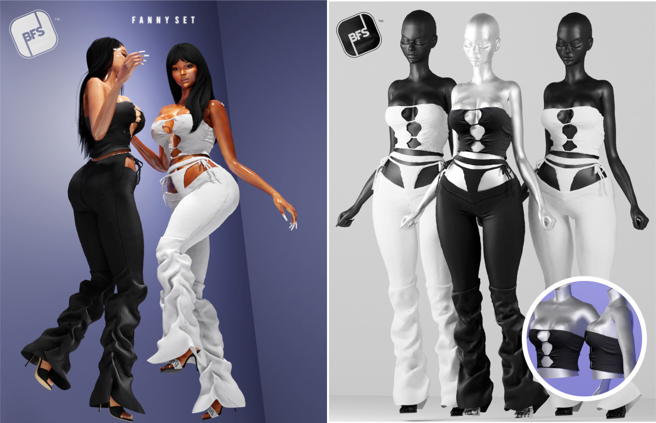 FANNY SET Sims 4 cc