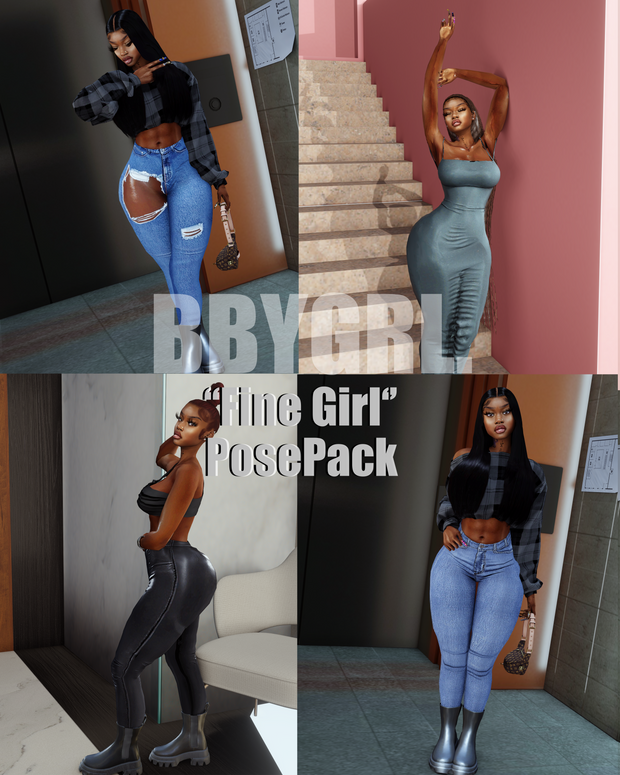 Fine Girl PosePack sims 4