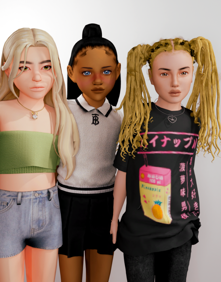 The sims 4 kids clothing