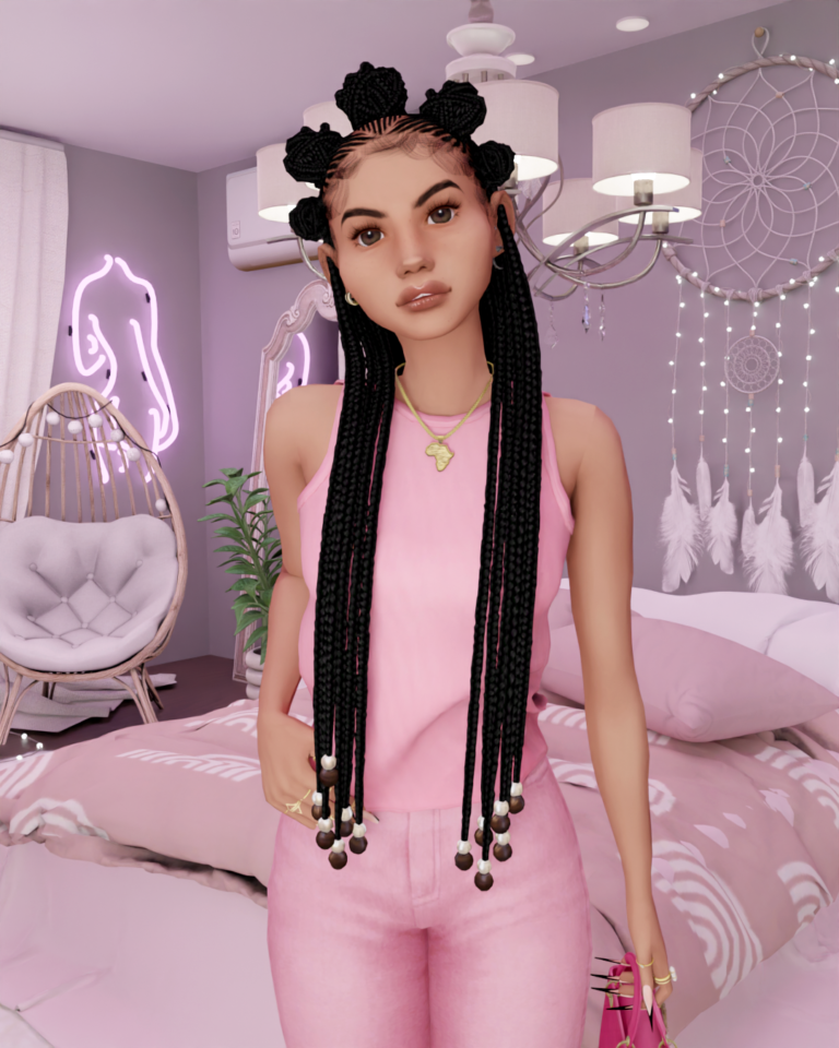 The sims 4 Pink Lookbook