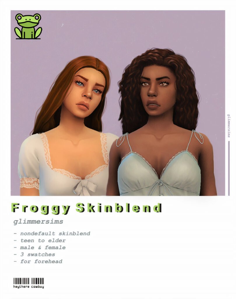 Froggy Skinblend Sims 4 Maxis Match Skin CC