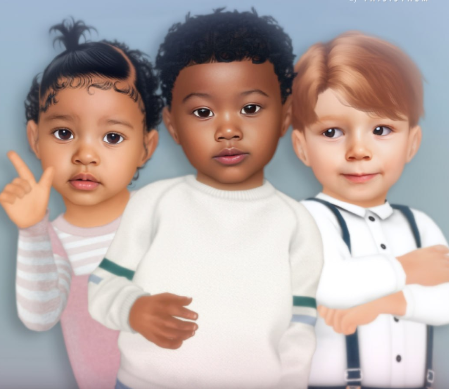 ThisIsThem SkinSet Toddler Edition Sims 4 toddler skin CC