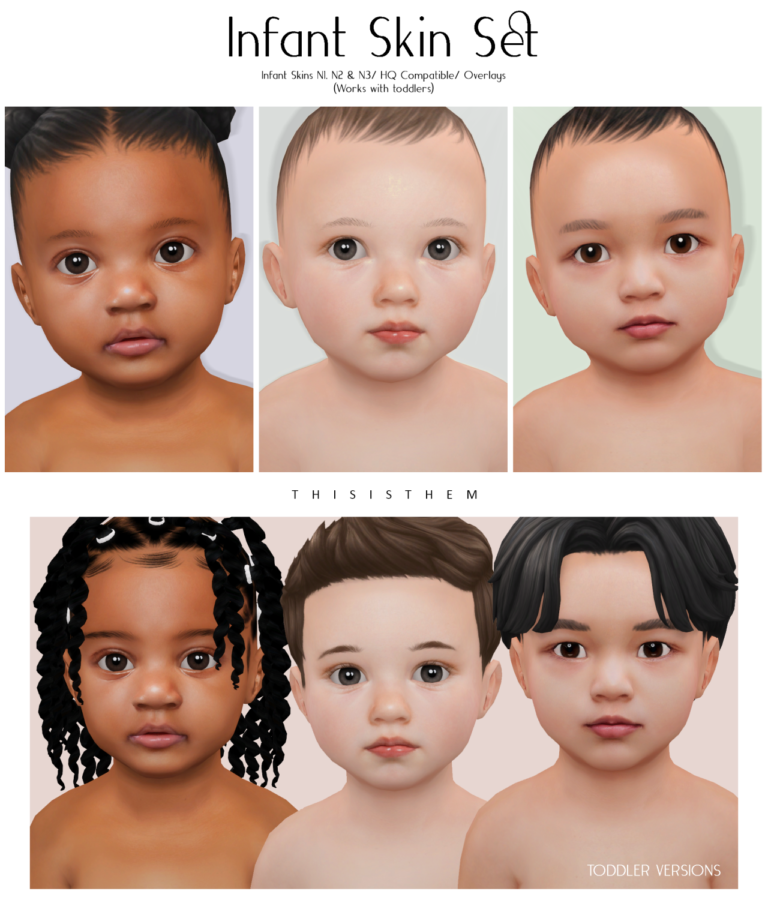 Sims 4 infants and kids skins