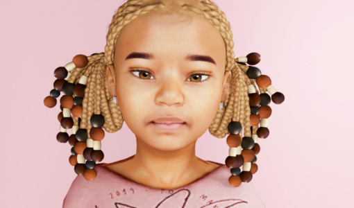sims 4 black kids Hair conversions