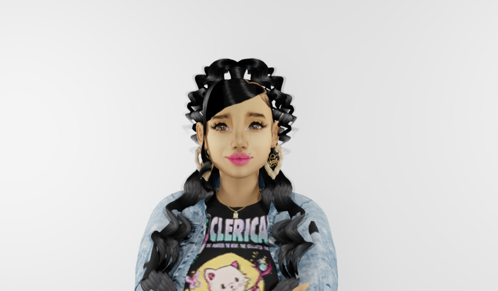 Talayah Curly Heart Ponytail by XxBlacksims