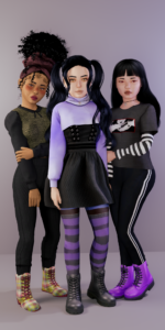 sims 4 goth Kids