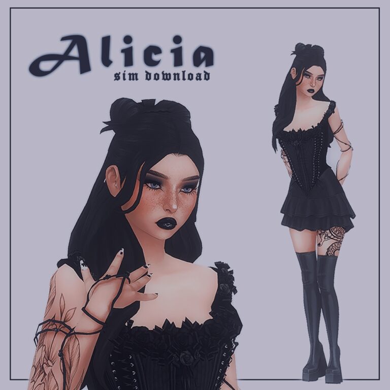 Alicia sim 4 download Sim Dump Goth Girl