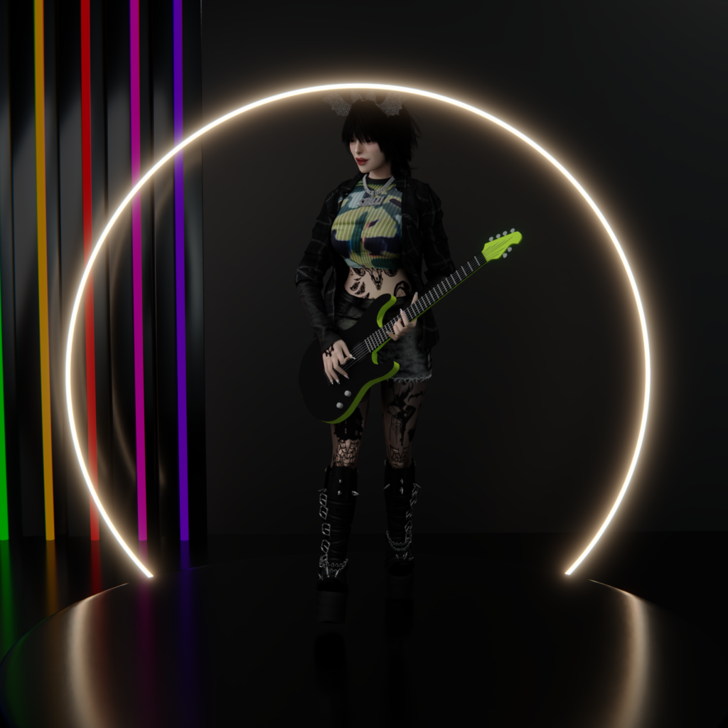 Neon Lines (Blender Scene) sims 4