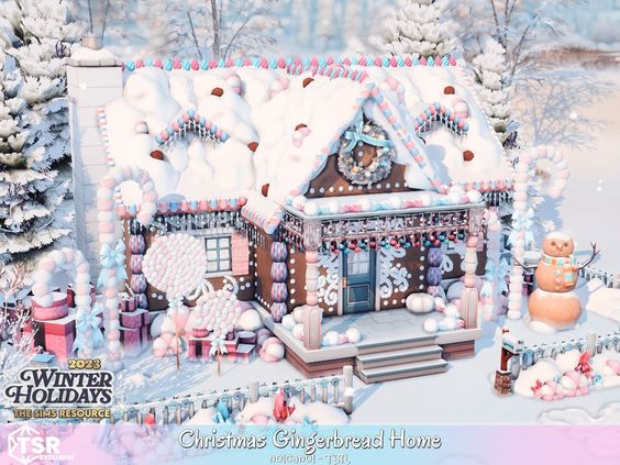 Sims 4  Residential Homes Winter