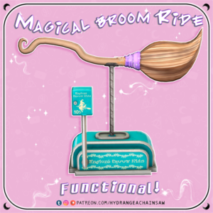 Magical Broom Ride sims 4 Functional