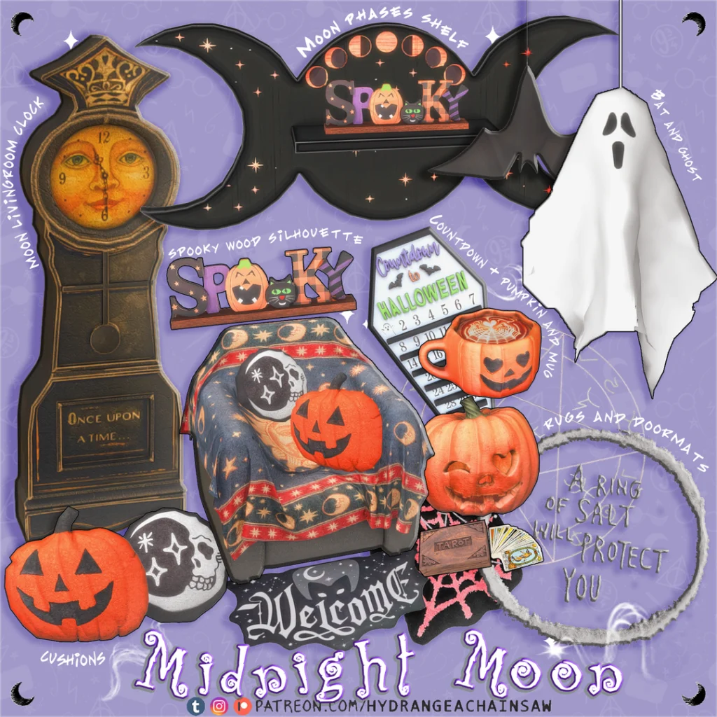 Midnight Moon Sims 4 witch CC