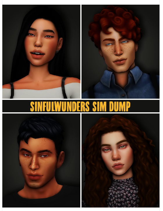 A Sims 4 Sim Dump