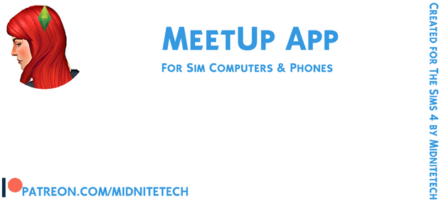 MeetUp App sims 4 mods By midnitetech