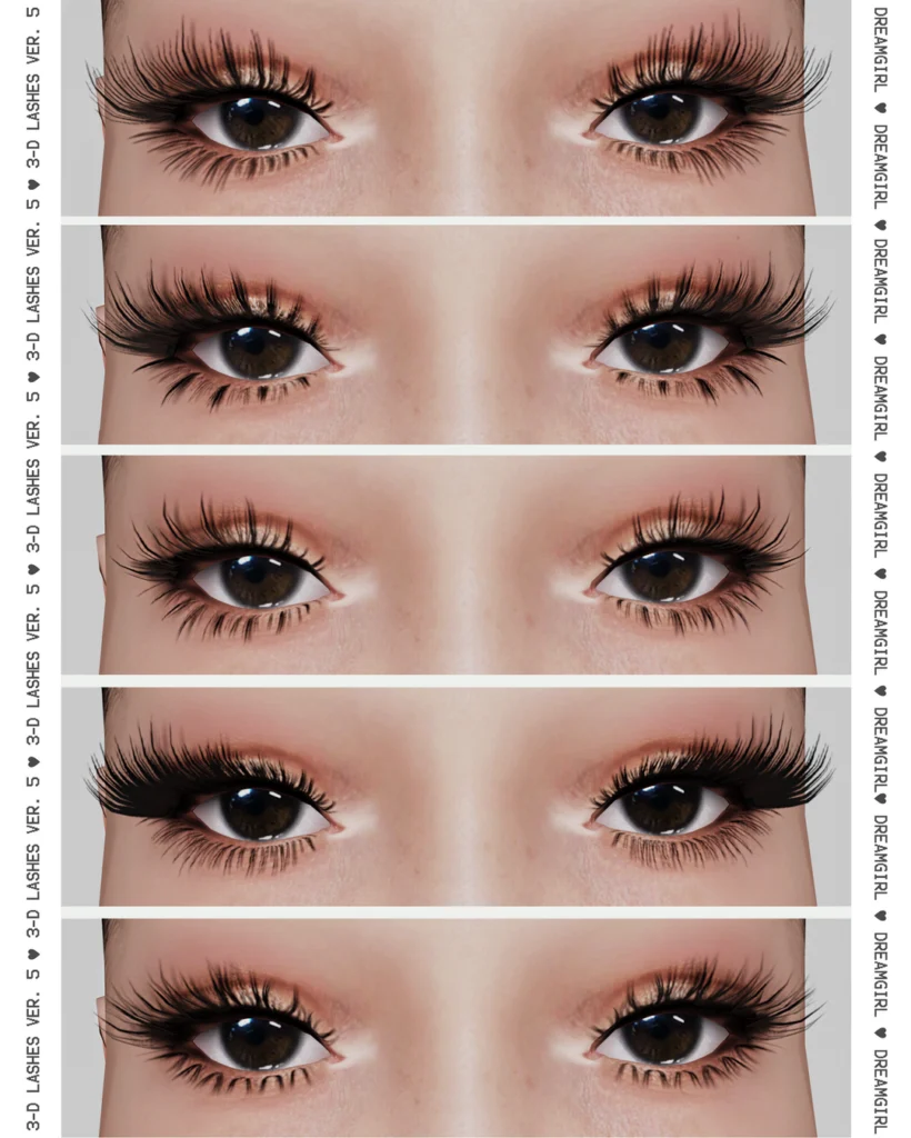 Dreamgirl 3D Lashes Ver. 5 Sims 4