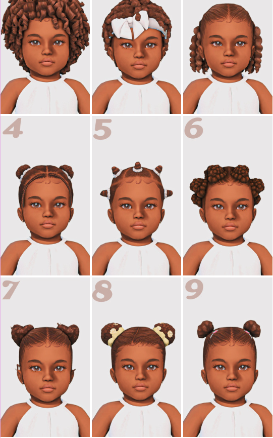 Hair For Infant Girls sims 4