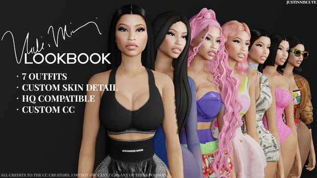 Sims 4  Nicki Minaj Lookbook