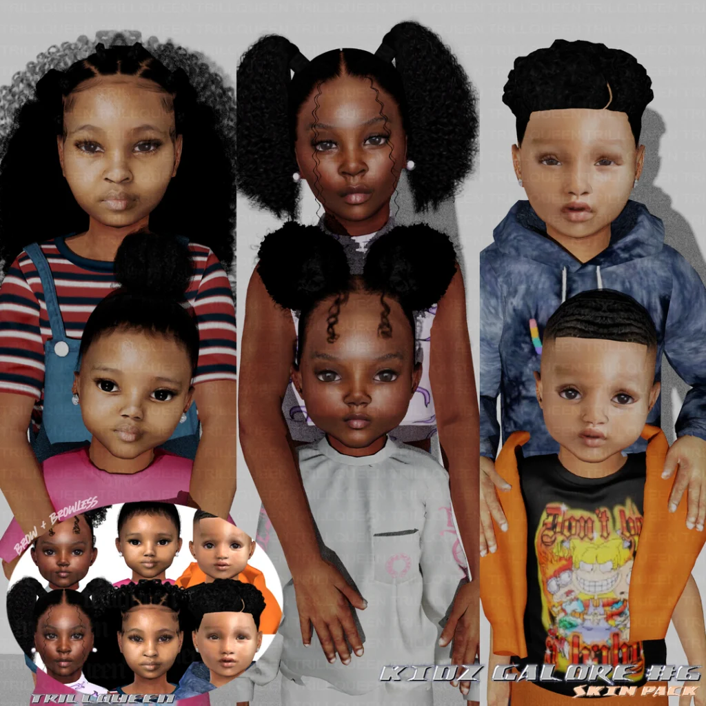 KIDZ GALORE #6 *CHILD, TODDLER & INFANTS* FULL BODY SKIN COLLECTION
