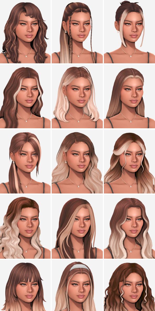 The Sims 4 Hair Lookbook
