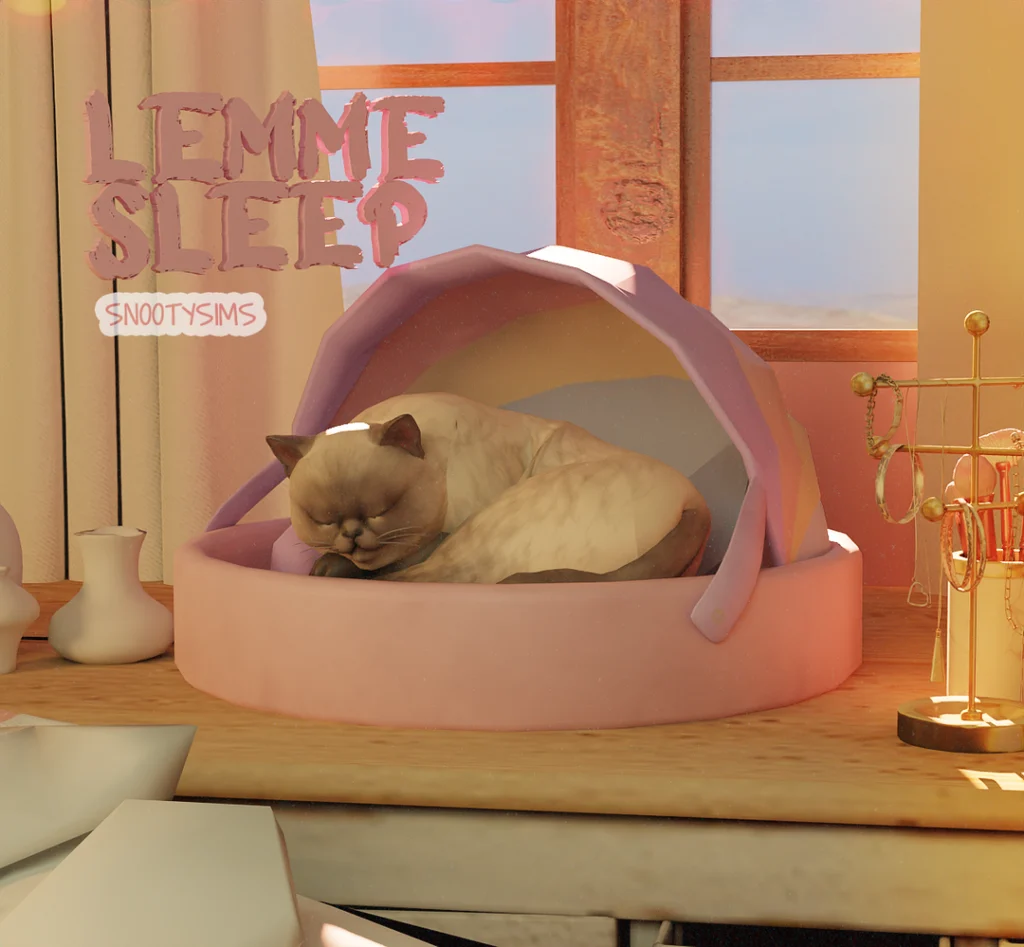 LEMME SLEEP Cat Bed Sims 4