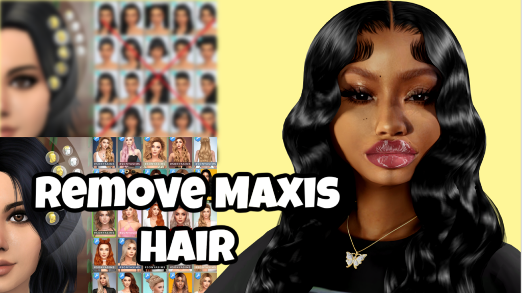 BizG_Remove Maxis Hair