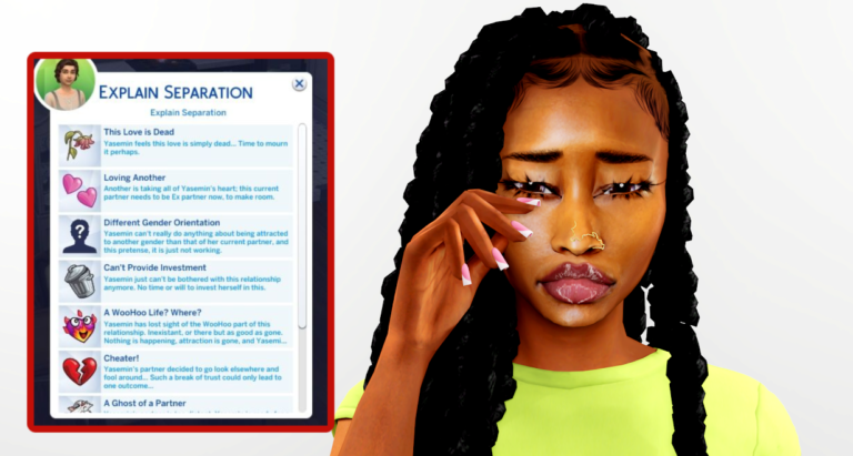Custody & Permanent Separations a Sims 4 Mod