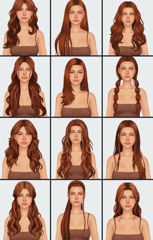 sims 4 hair lookbook