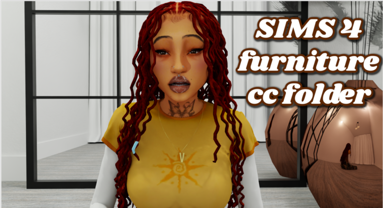 SIMS 4 furniture cc folder