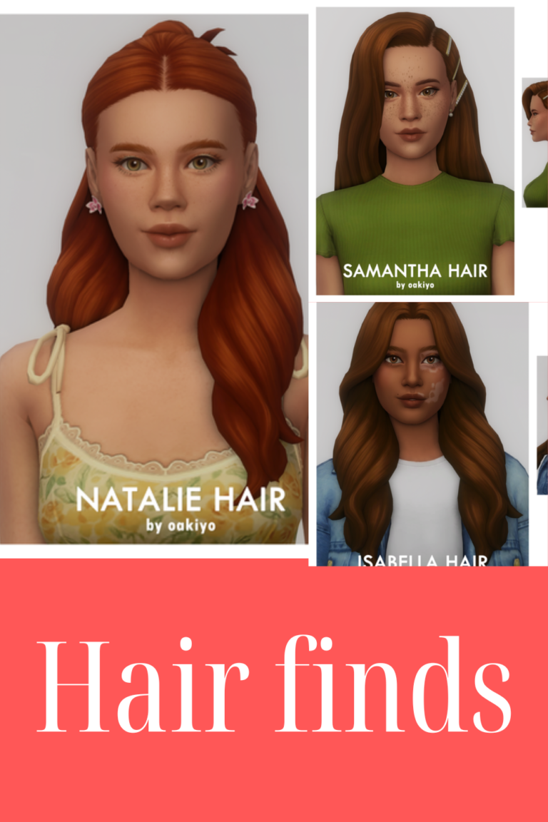 sims 4 hair finds free Download