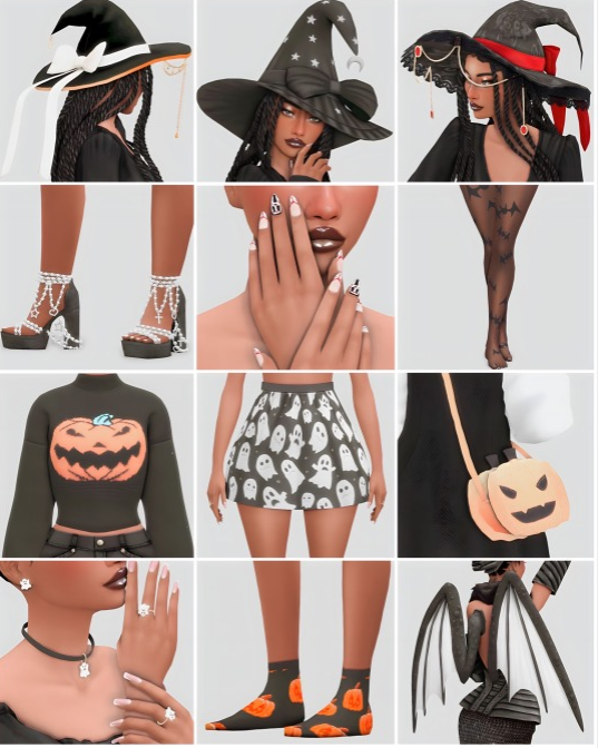 sims 4 Halloween cc