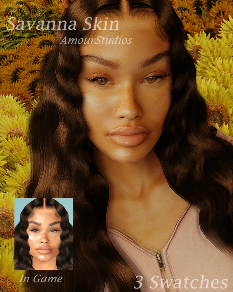 Savanna Skin and Sim Download Sims 4