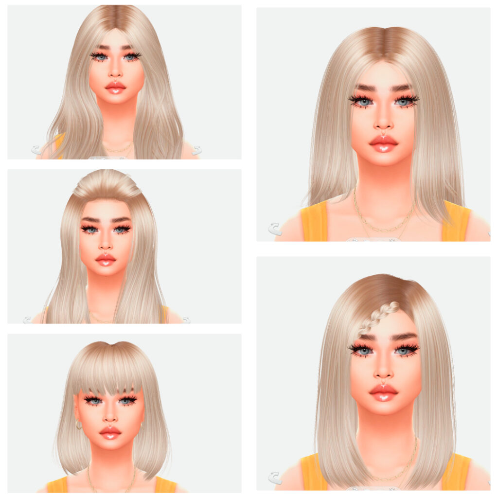 14 + sims 4 hair lookbook download