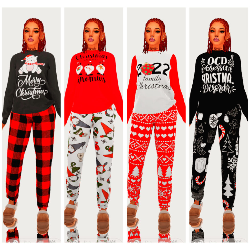 sims 4 christmas cc clothing sweaters and sims 4 christmas pajamas