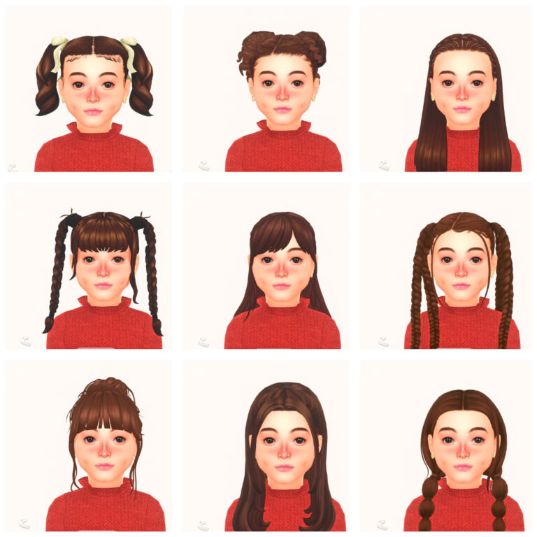 sims 4 kids hair folder download