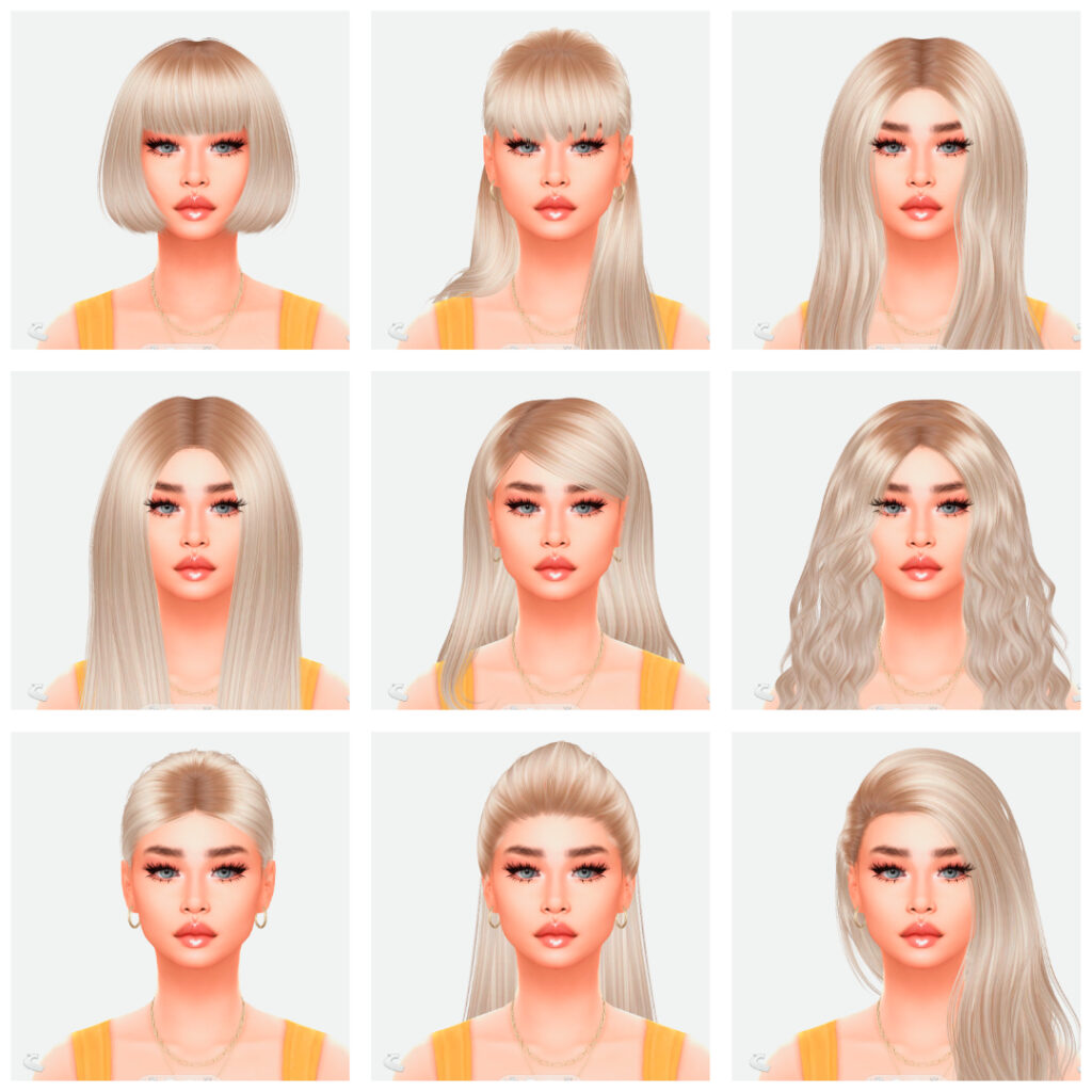 sims 4 hair lookbook 