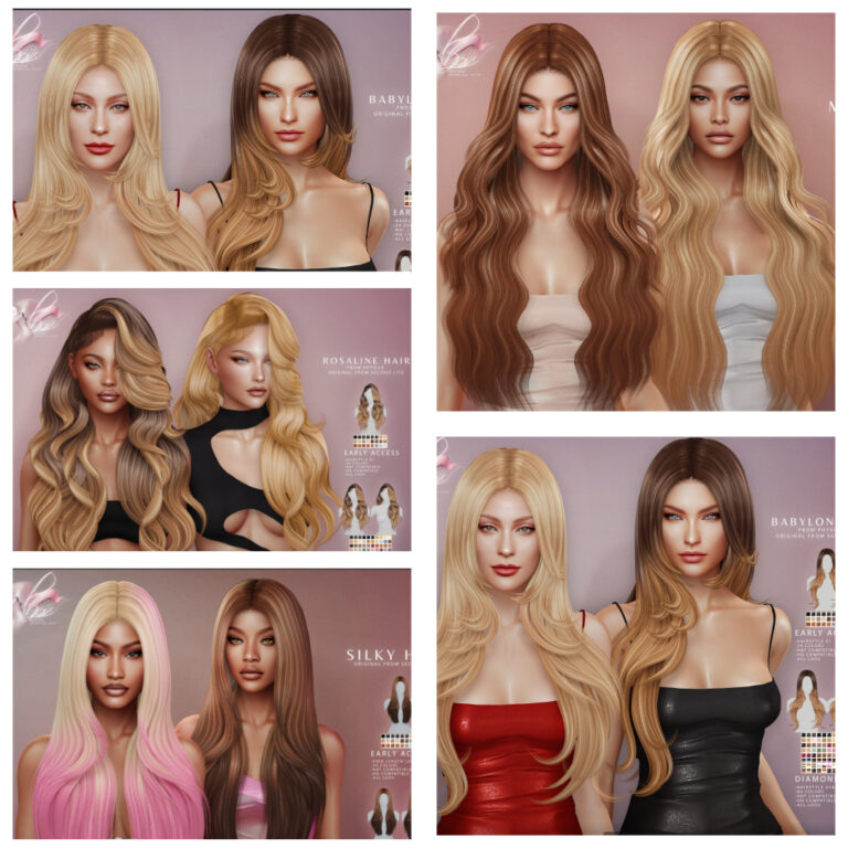 Physilk Marina hair sims 4