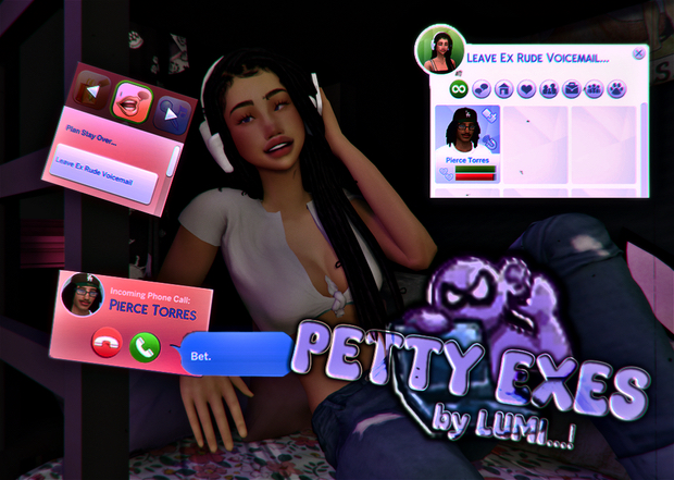 Petty Exes by lumi sims 4