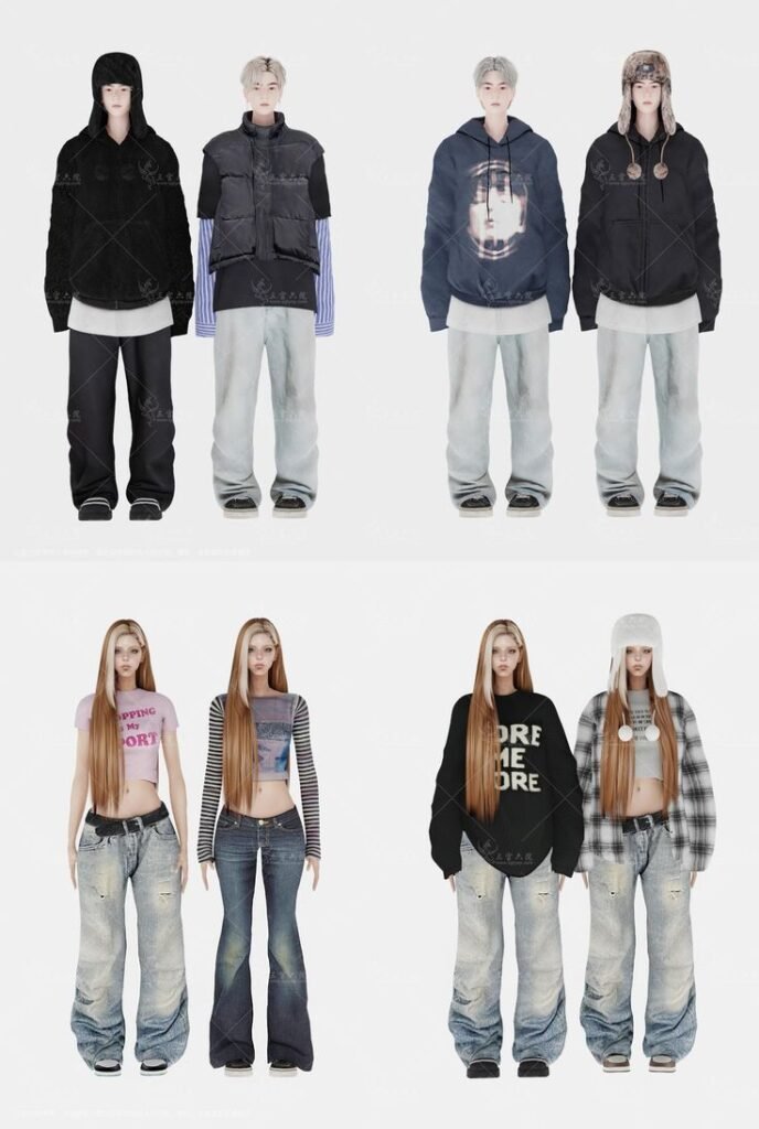 Dogangje Sims 4 kids clothing CC finds