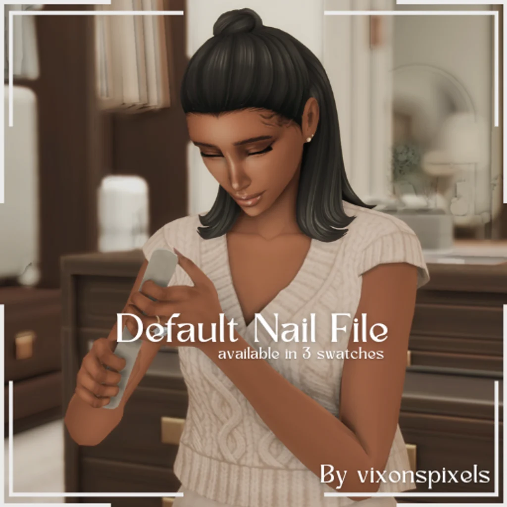 Default Nail File by VixonsPixels Sims 4