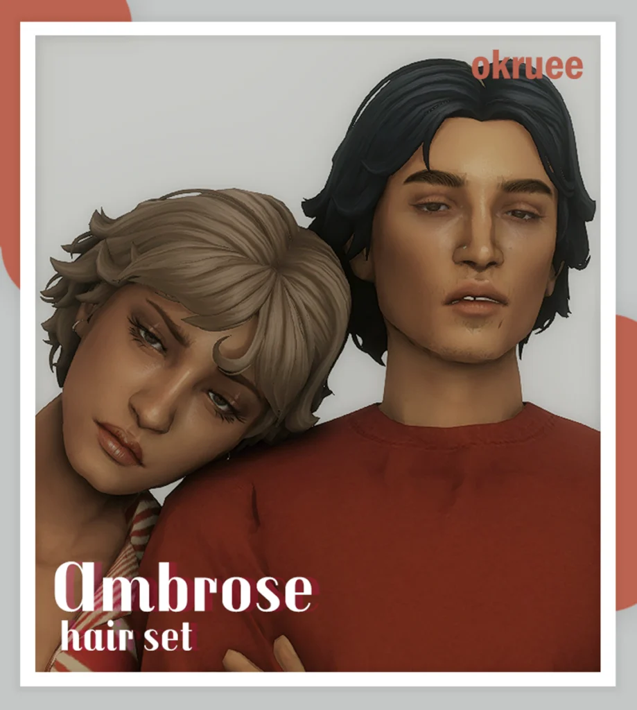 Ambrose hair Sims 4 CC