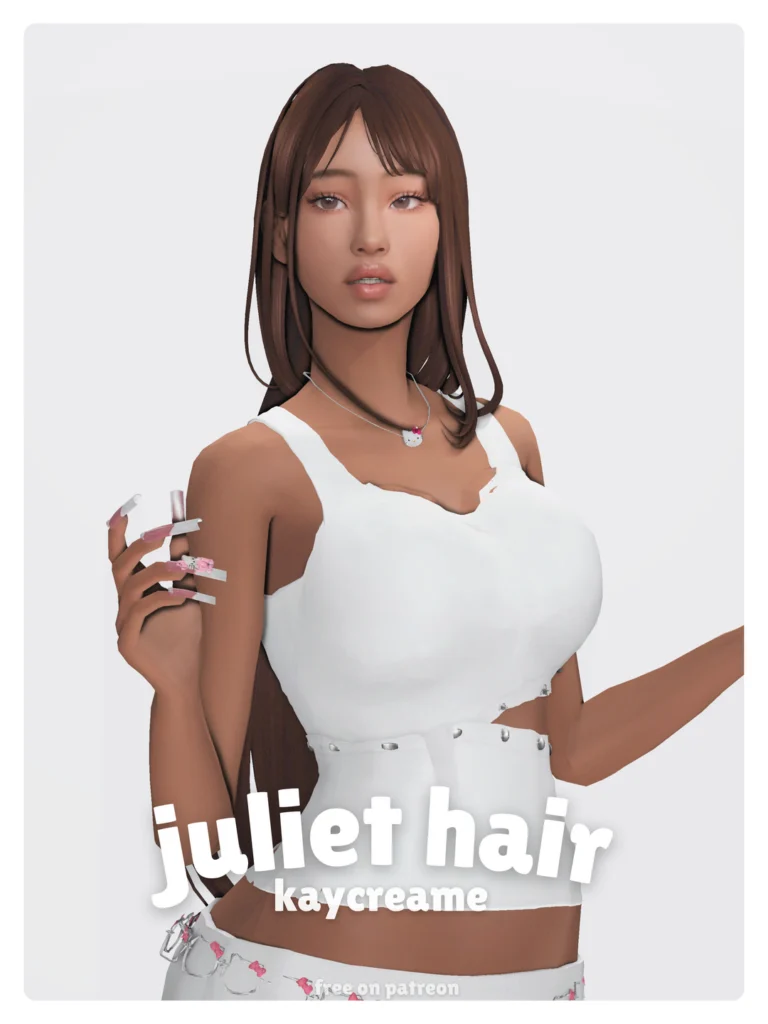 Juliet hair Sims 4 CC