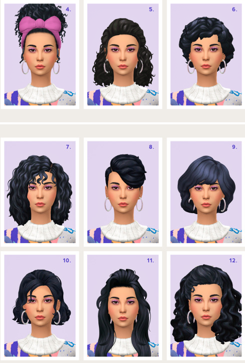 Female 1980s Hair sims 4