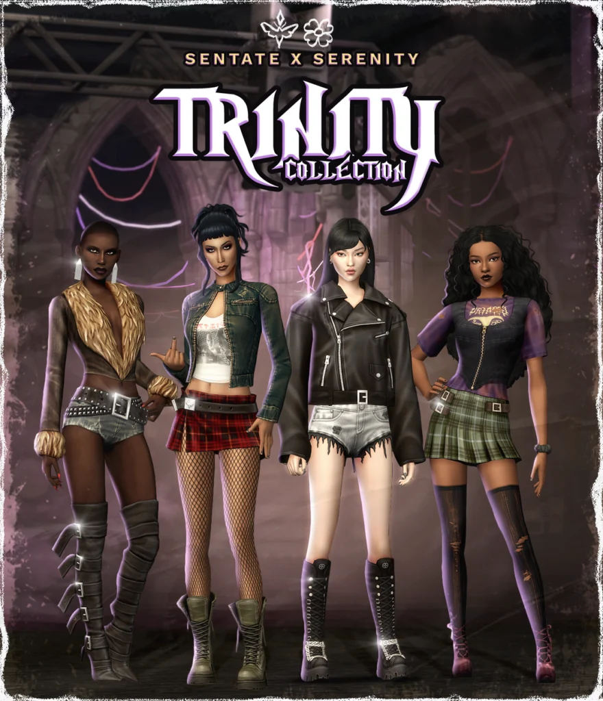 The Trinity Collection Serenity and Sentate Sims 4 CC