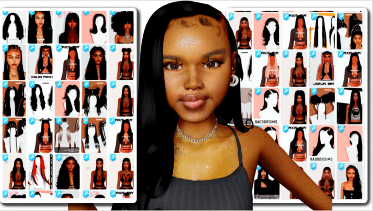 Sims 4 BADDDIESIMS CC Folder download